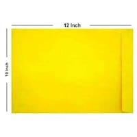 Picture of Abha Print Laminated Envelope, Yellow, Pack of 50