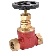 Picture of SANT Gun Metal Gate Valve, IS-5, Gold & Red