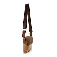 Picture of Shield Leather Hand Textile Cross-Body Bag