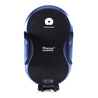 WUW Wireless Charging Car Mount, Black & Blue