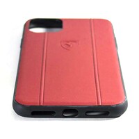 Original Ferrari Off Track Leather Embossed Line Case for for iPhone 11 Pro Max