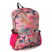 Sheild High Matrial School Backpack, Pink
