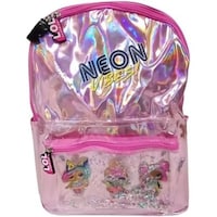LOL Surprise Neon Vibes School Backpack, 16 Inch, Pink