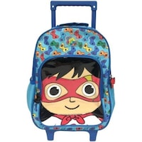 Picture of Ryan's World Hide and Seek Trolley School Bag, 14 Inch, Blue
