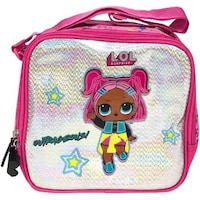 LOL Surprise Outrageous Doll Printed School Lunch Bag, Pink