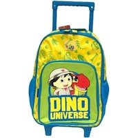 Picture of Ryan's World Dino Trolley School Bag, 14 Inch, Yellow