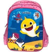 Picture of Pinkfong Baby Shark Sea School Backpack, 16 Inch, Pink