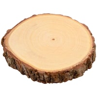 Picture of T One Woods Round Wooden Log Natural Bark Coaster, 3 inches, Set of 6 Pieces