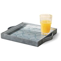 Picture of Cladd Embedded Glass Tray, Vegan Leather