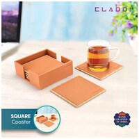 Picture of Cladd Square Coaster, Vegan Leather