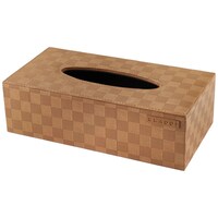 Picture of Cladd Monochrome Tissue Box, Vegan Leather, Beige
