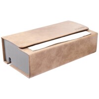 Picture of Cladd Athwart Tissue Box, Vegan Leather, Beige
