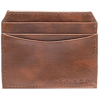 Cladd Slimline Card Pouch, Vegan Leather, Brown