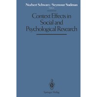 Picture of Context Effects in Social and Psychological Research