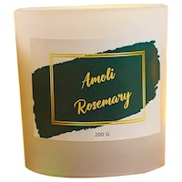 Khatte Meethe Desires Rosemary Scented Candles Wax Jar, Off White