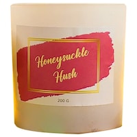 Picture of Khatte Meethe Desires Honeysuckle Scented Candles Wax Jar, Off White