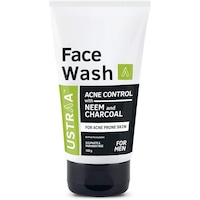 Ustraa Neem & Charcoal Face Wash For Men, 100 gm