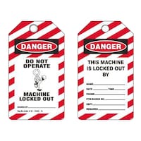 Loto Lok PVC Danger Tags, 143mm, S1–TAGD–10