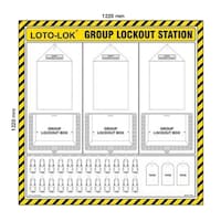 Loto Lok Group Lockout Station Loto Shadow Empty, LS‐SB‐PHGLBY3