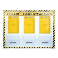 Loto Lok Permit To Work Loto Shadow Board with Contents, LS-PTW-DH-CS
