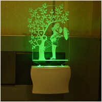 Picture of Afast 3D Illusion Sweet Couple LED Night Lamp, AFST708357, White & Clear