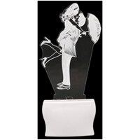 Picture of Afast 3D Illusion Cute Couple LED Night Lamp, AFST708339, White & Clear