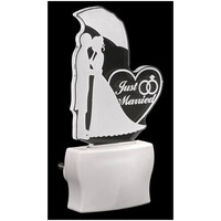 Picture of Afast 3D Illusion The Sweet Couple LED Night Lamp, AFST708387, White & Clear