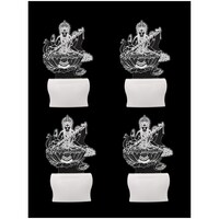 Picture of Afast 3D Illusion Goddess Saraswati LED Wall Lamp, AFST708615, White & Clear