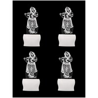 Picture of Afast 3D Illusion Kanha with Flute LED Wall Lamp, AFST708624, White & Clear