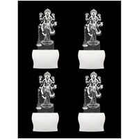 Picture of Afast 3D Illusion Goddess Laxmi LED Wall Lamp, AFST708642, White & Clear