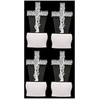 Picture of Afast 3D Illusion Cross LED Night Lamp, AFST708309, White & Clear