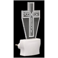 Picture of Afast 3D Illusion Cross LED Night Lamp, AFST708333, White & Clear