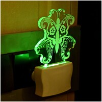 Picture of Afast Beautiful Butterfly 3D Illusion LED Plug and Play Wall Lamp, AFST708651, White & Clear
