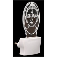 Picture of Afast 3D Illusion Buddha Face LED Night Lamp, AFST708324, White & Clear