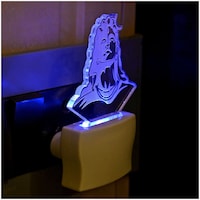 Picture of Afast Shiv Ji 3D Illusion LED Night Lamp, AFST708714, White & Clear