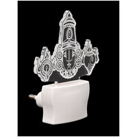 Picture of Afast Temple 3D Illusion LED Night Lamp, AFST708762, White & Clear