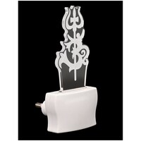 Picture of Afast Om and Trishul 3D Illusion LED Night Lamp, AFST708768, White & Clear