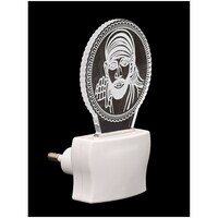 Picture of Afast Sai Baba 3D Illusion LED Night Lamp, AFST708732, White & Clear