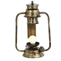 Afast Hand Decorated Antique Lantern Night Lamp, AFST708235, Multicolour