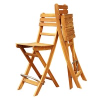 Sofia Bar Chair, Golden Teak, Pack of 2 Pcs