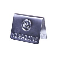Picture of Raj No Smoking Catering Sign, Silver, 15 cm