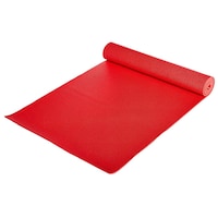 PVC Non Slip Yoga Mat, 6 mm, Red