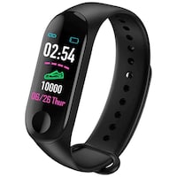 Silicone Fitness Smart Band, M3, Black
