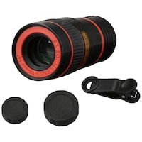 Mobile Telescope Lens, 8X Zoom, Black