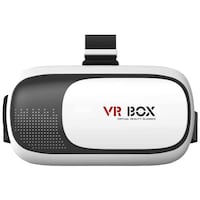 Portable Virtual Reality Headset, White & Black