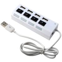 Bosh Electric USB Hub, 4 Port, White