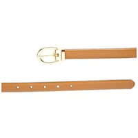 Picture of Leather Plus Women's Spanish Leather Belt, LB-018, Tan & Black