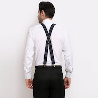 Picture of Leather Plus Men's Suspenders, MB-243, Navy Blue