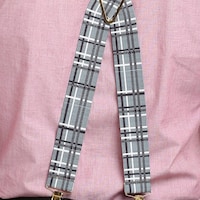 Picture of Leather Plus Men's Checked Suspenders, MB-237, Grey