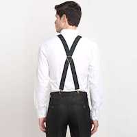 Leather Plus Men's Suspenders, MB-252, Green